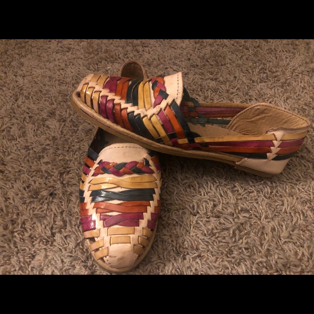 Real Leather huarache sandals